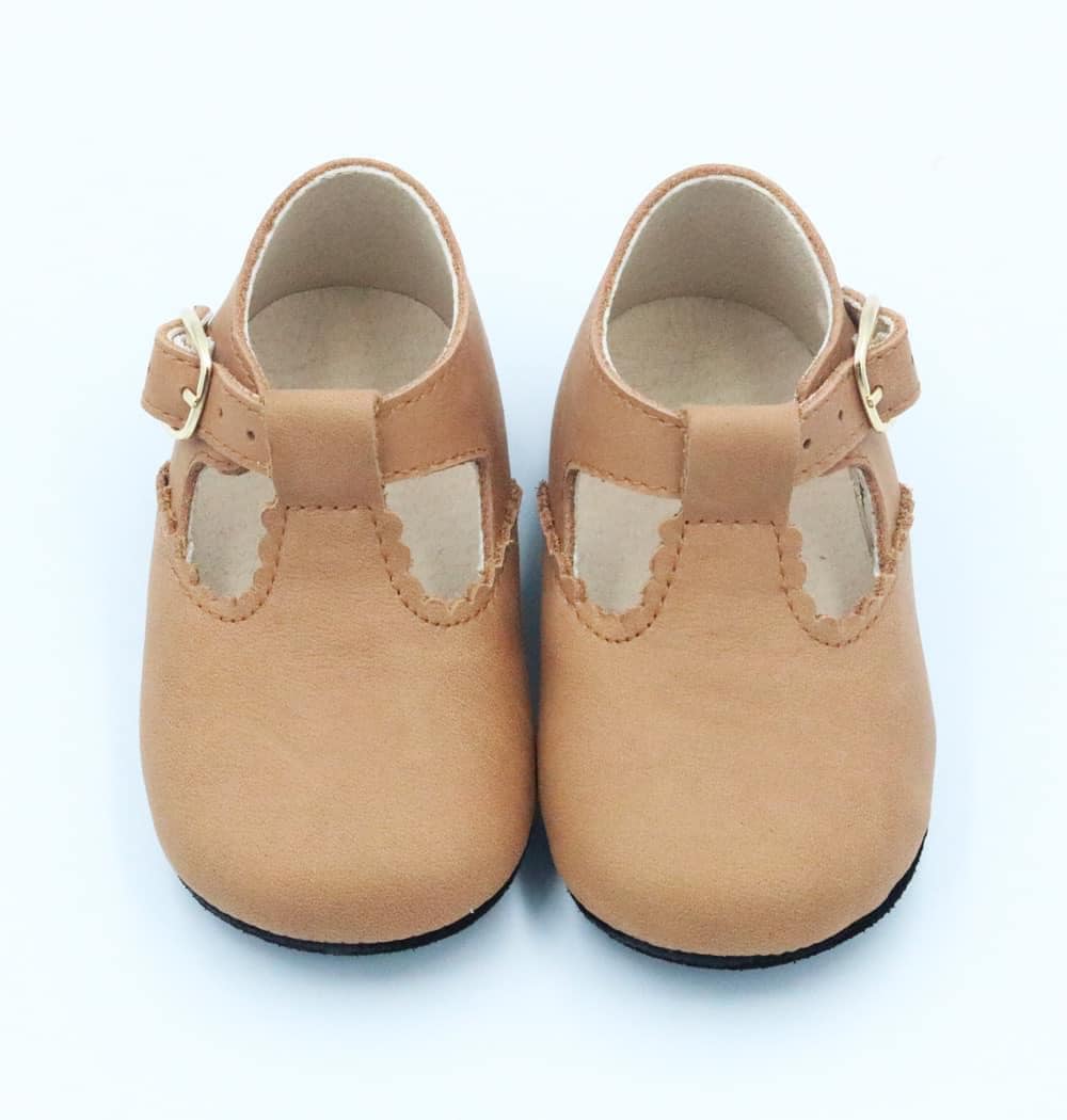 New Ready to Ship- Vintage Leather Fauna Elowyn Tstraps! Nubuck Leather! Classic Flats.