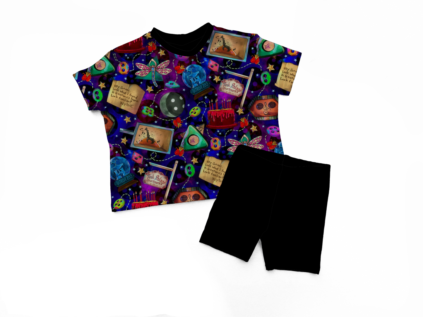 90s Spooky Button girl's favorite moments + kids and adults boxy tshirts! New vintage style!