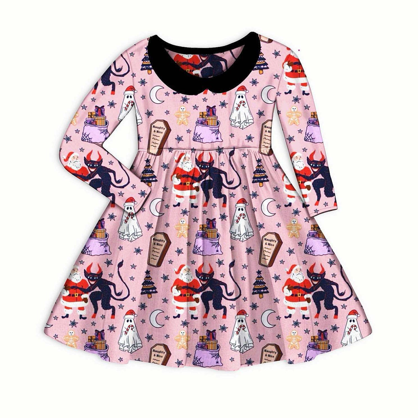 Ready to Ship --DEADSTOCK! Adult Plus Size Pink Krampus + Kringle Twirls!