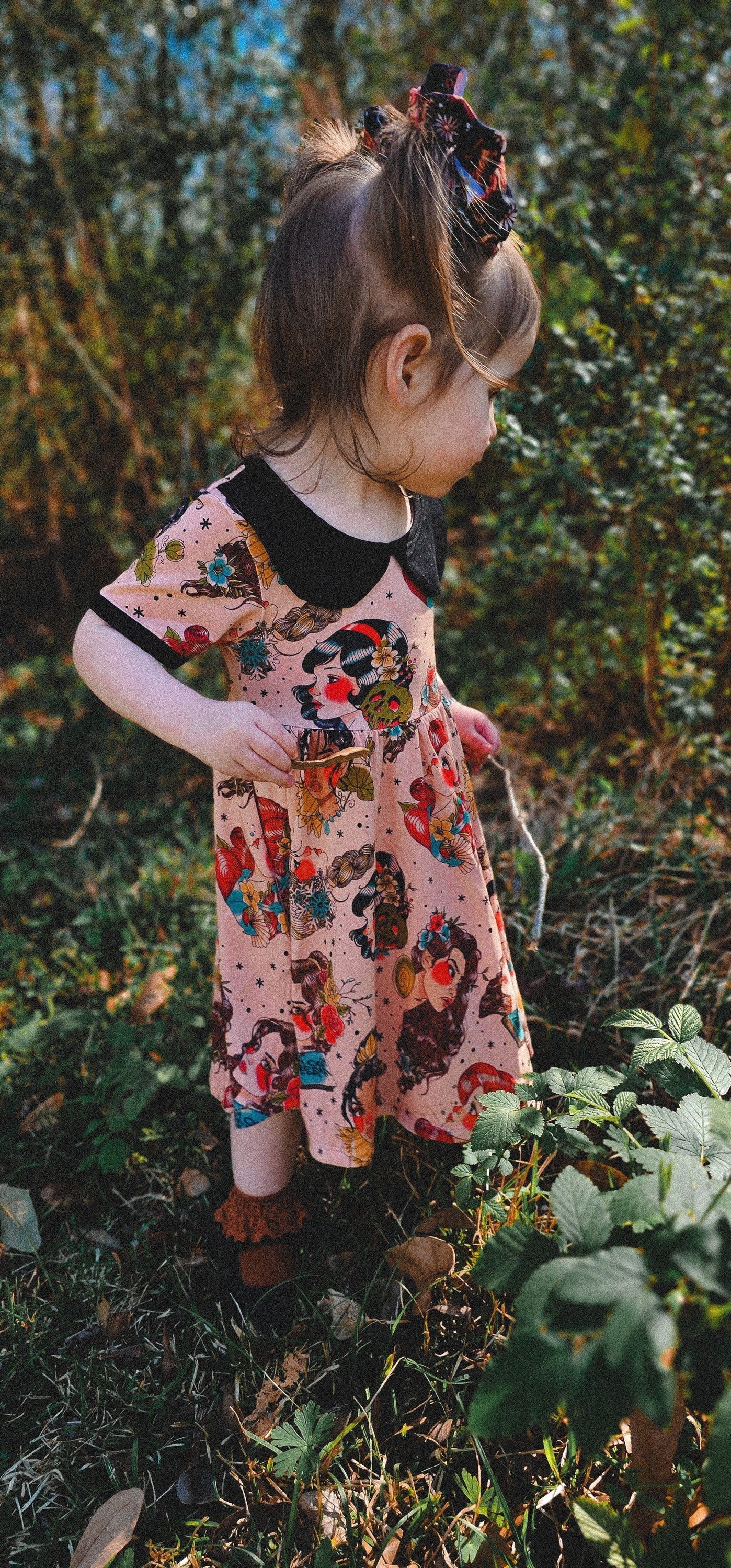 Ready to Ship- The Vintage Magical Princesses twirl + Poison Apples + Tattoo Style. Matching Vacation!