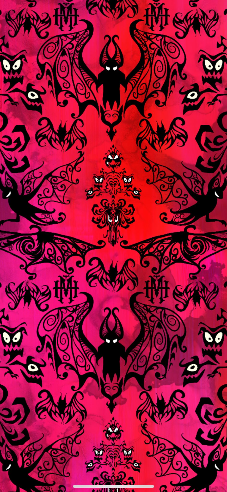 The Ghostly Mansion Magical wallpaper Bamboo Twirl Dress with Bat Collar! Halloween + Not Scary!