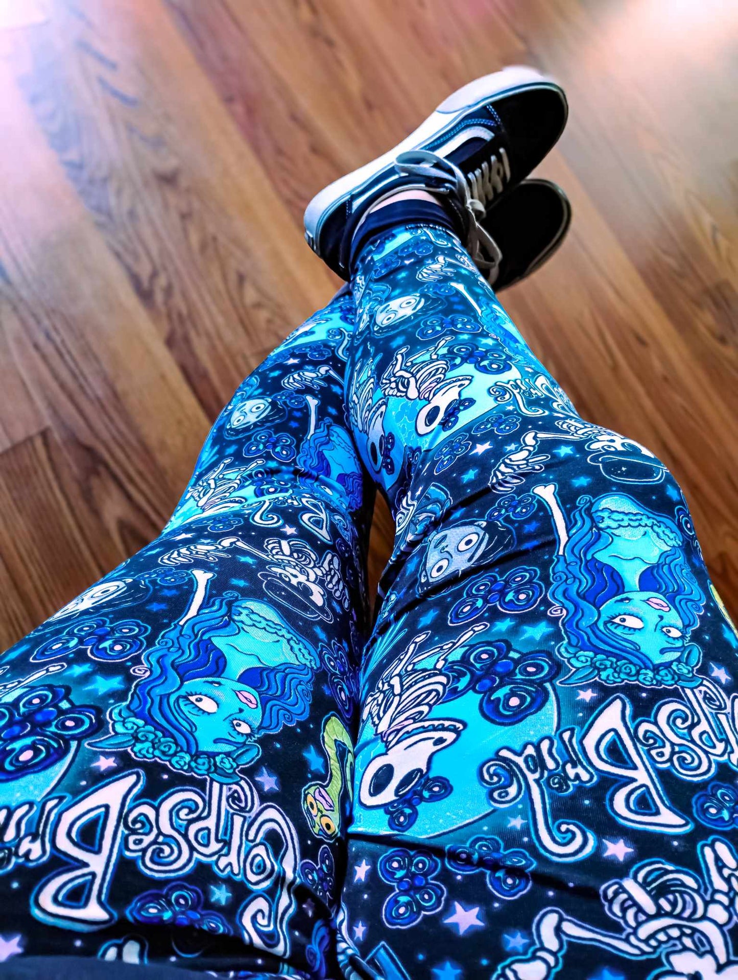 NEW Ready to Ship- Cute Gothy Cadaver Bride Joggers! Friends + Moments!