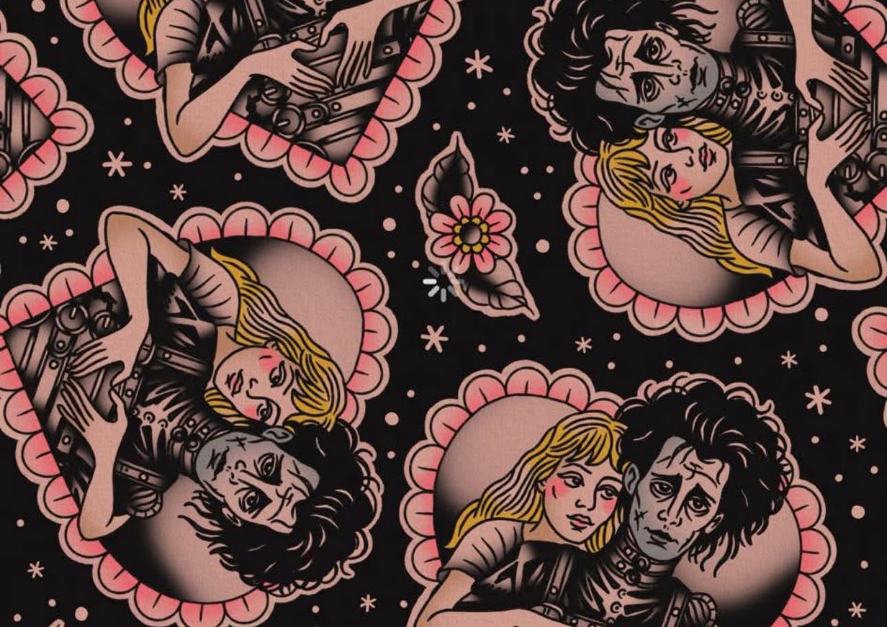 Scissorhand Kids + Adult BamBOO Boho Overalls! Coquette + Spooky Couple! Edward + Kim!