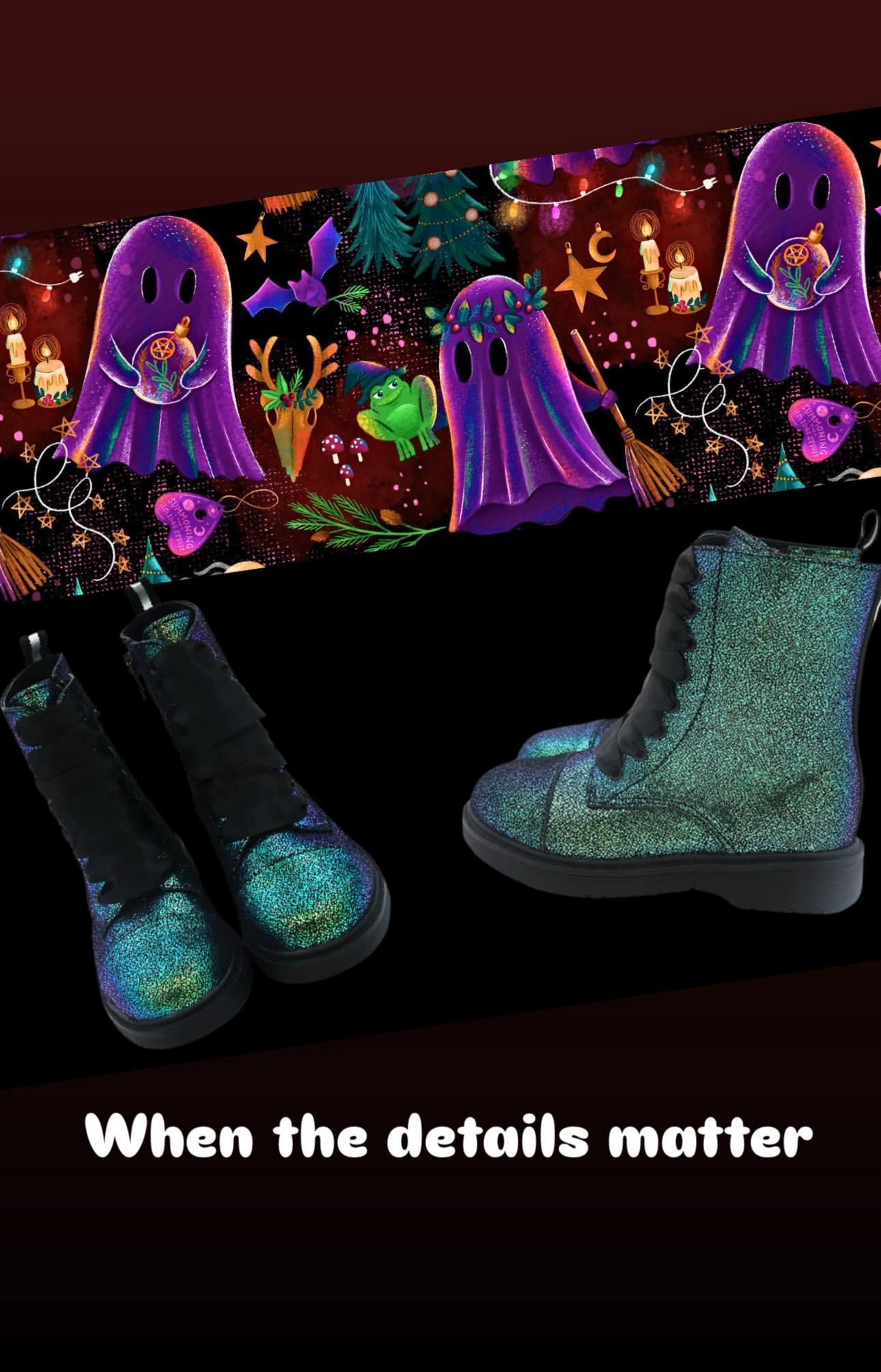 Ready to ship- The Yule Making Spirits Bright Baby Bamboo Zippies! Ghostie Friends + Yule Forest + Holiday! Yule Zip