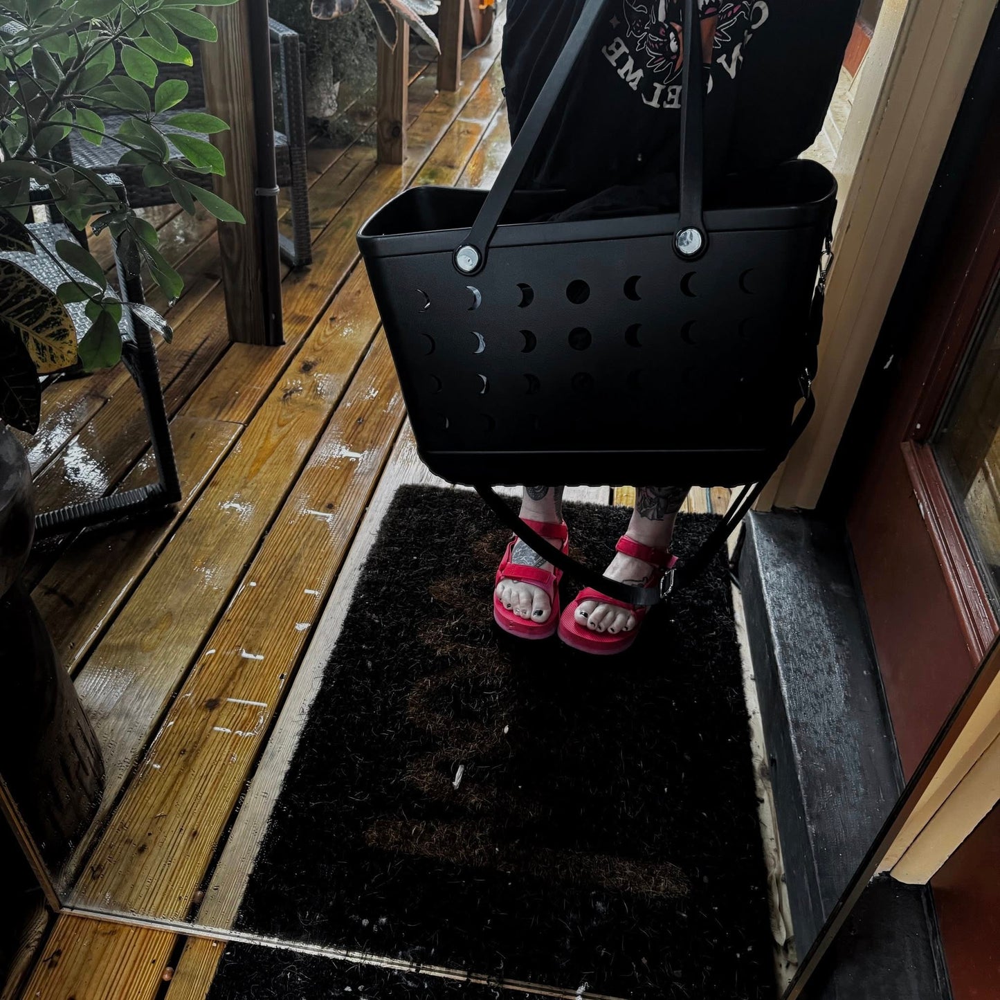 HALLOWEEN! Limited Edition NightSky + Moonphases BLACK Hag Bag! Witchy + Magical! Crossbody Strap!