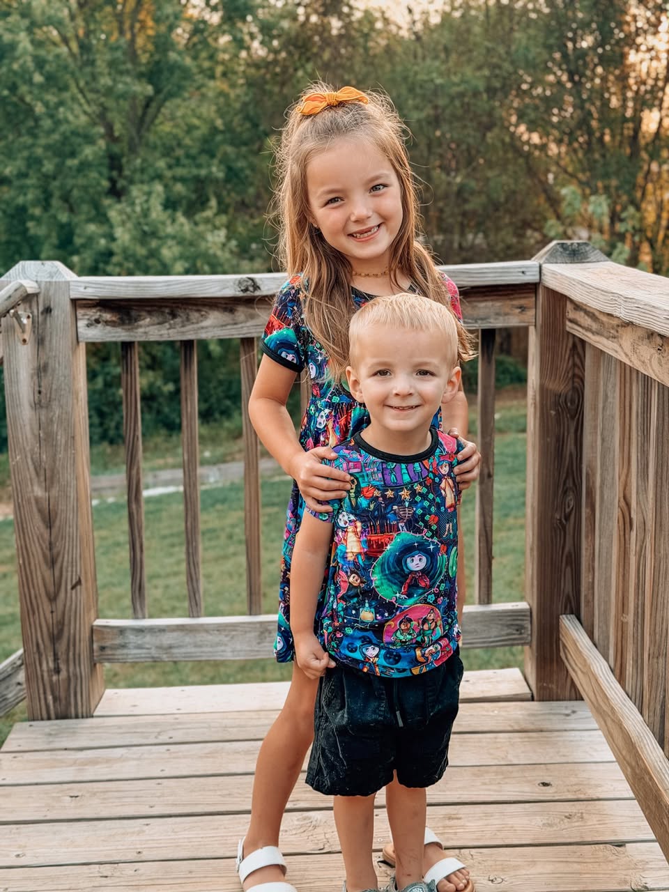 Ready to Ship 1990s Adult + Kids Other Mother Button eye girl + friends Babydoll Bamboo Dress! Spooky!