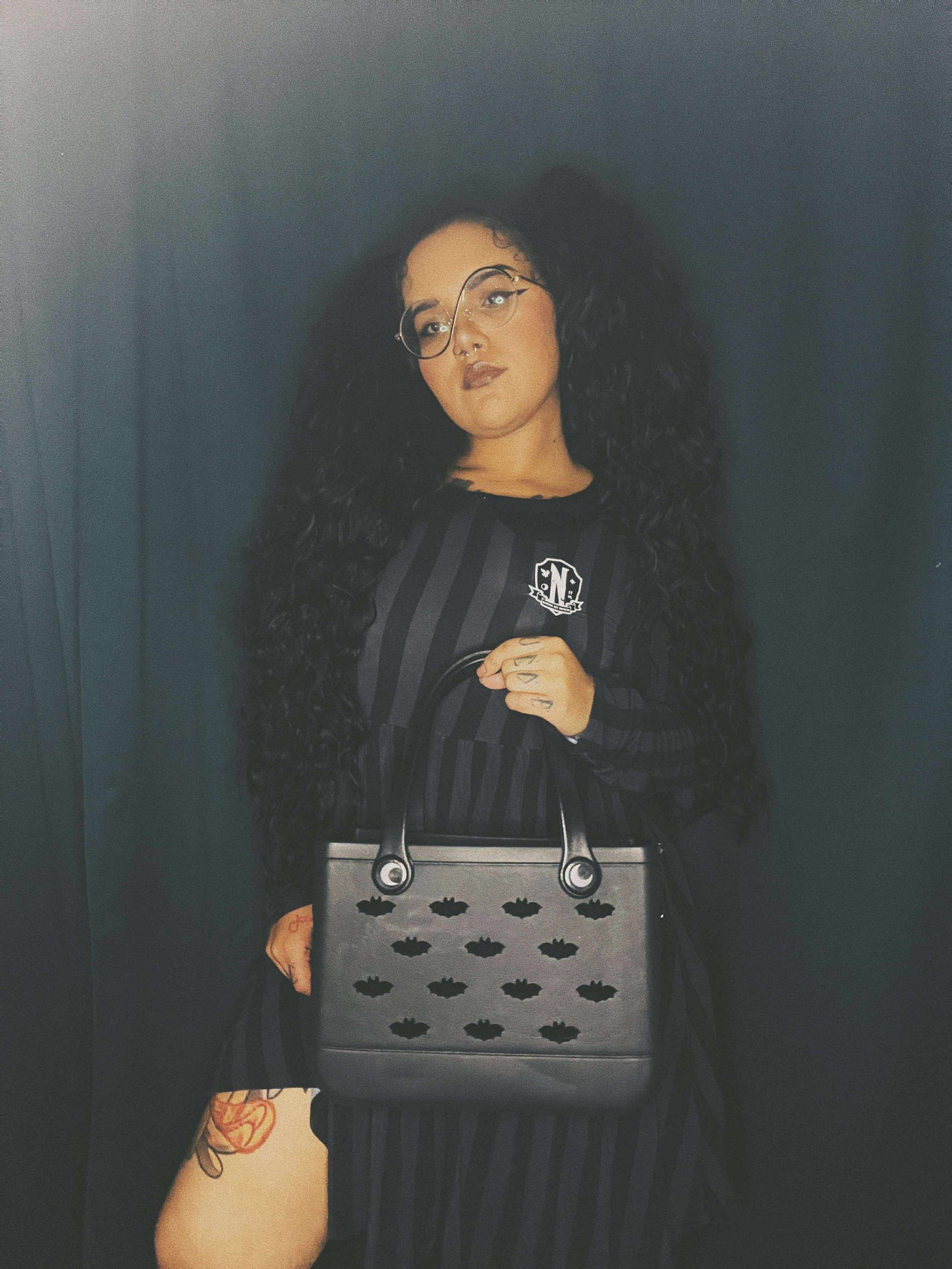 The 2.0 Black Batty w/ Bat cut outs EVA Hag BAG!! Burton Shoulder Strap! All bats! Matte Black.