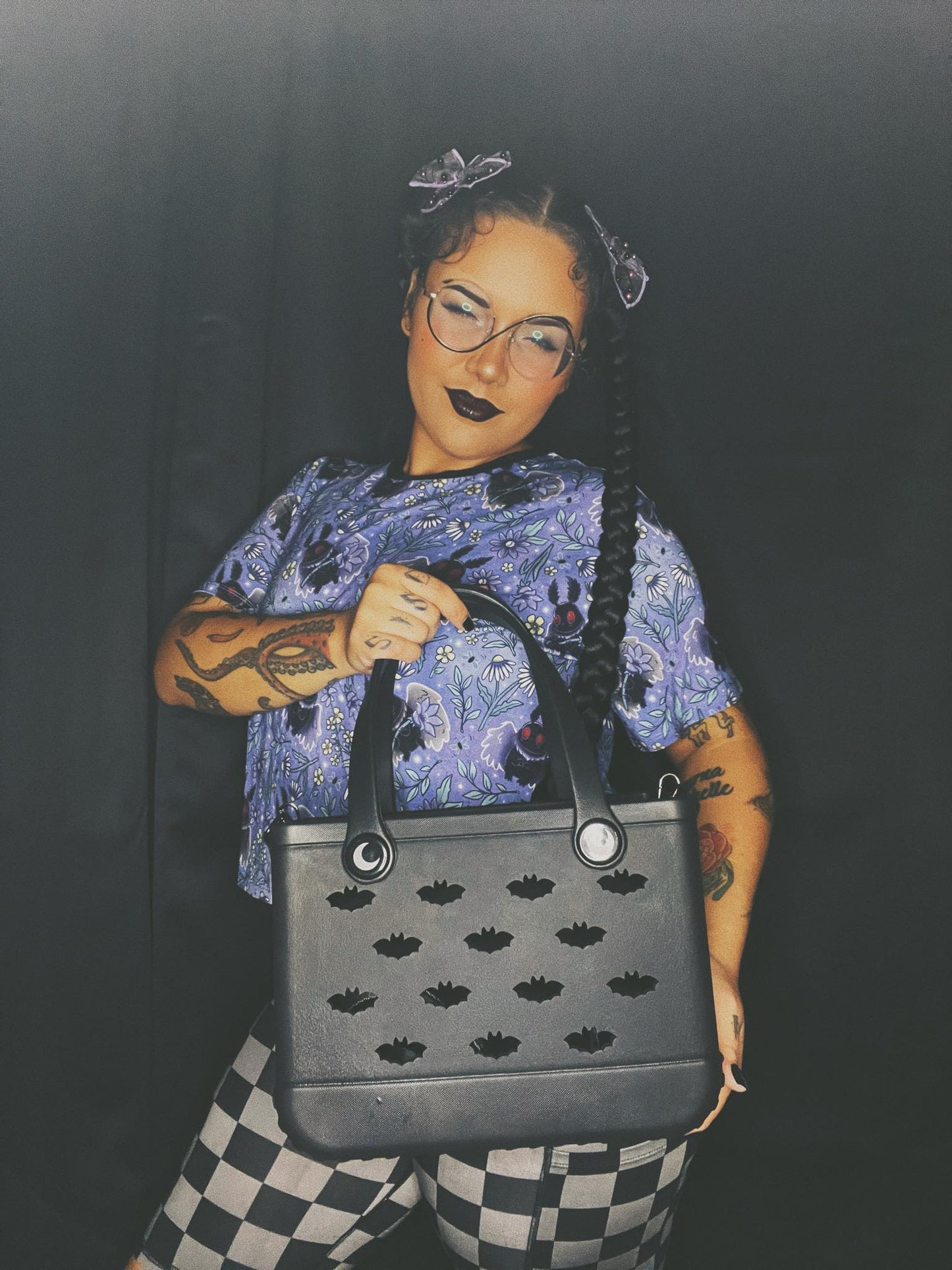 The 2.0 Black Batty w/ Bat cut outs EVA Hag BAG!! Burton Shoulder Strap! All bats! Matte Black.