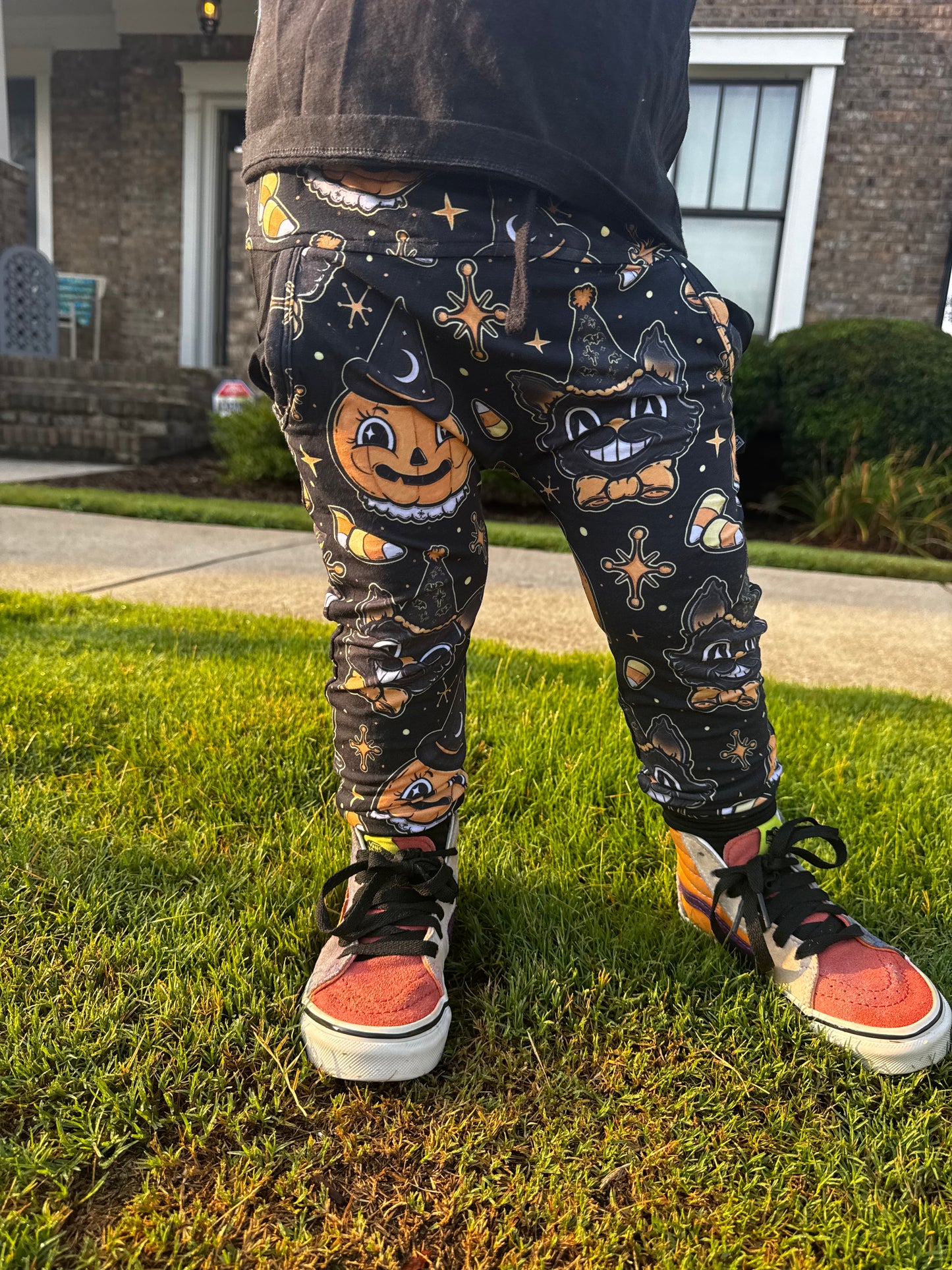 Ready to Ship - Oogies Kids Bamboo Modern Fit daywear Check Joggers! Comfy + Cozy! Green Check Kids