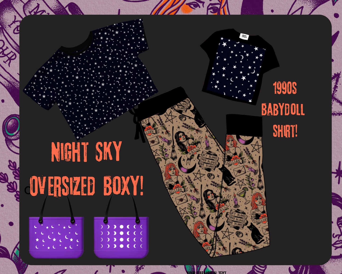 The NEW Kids + Adult babydoll 90s Layering tshirts! Bamboo + Magical + Full length!