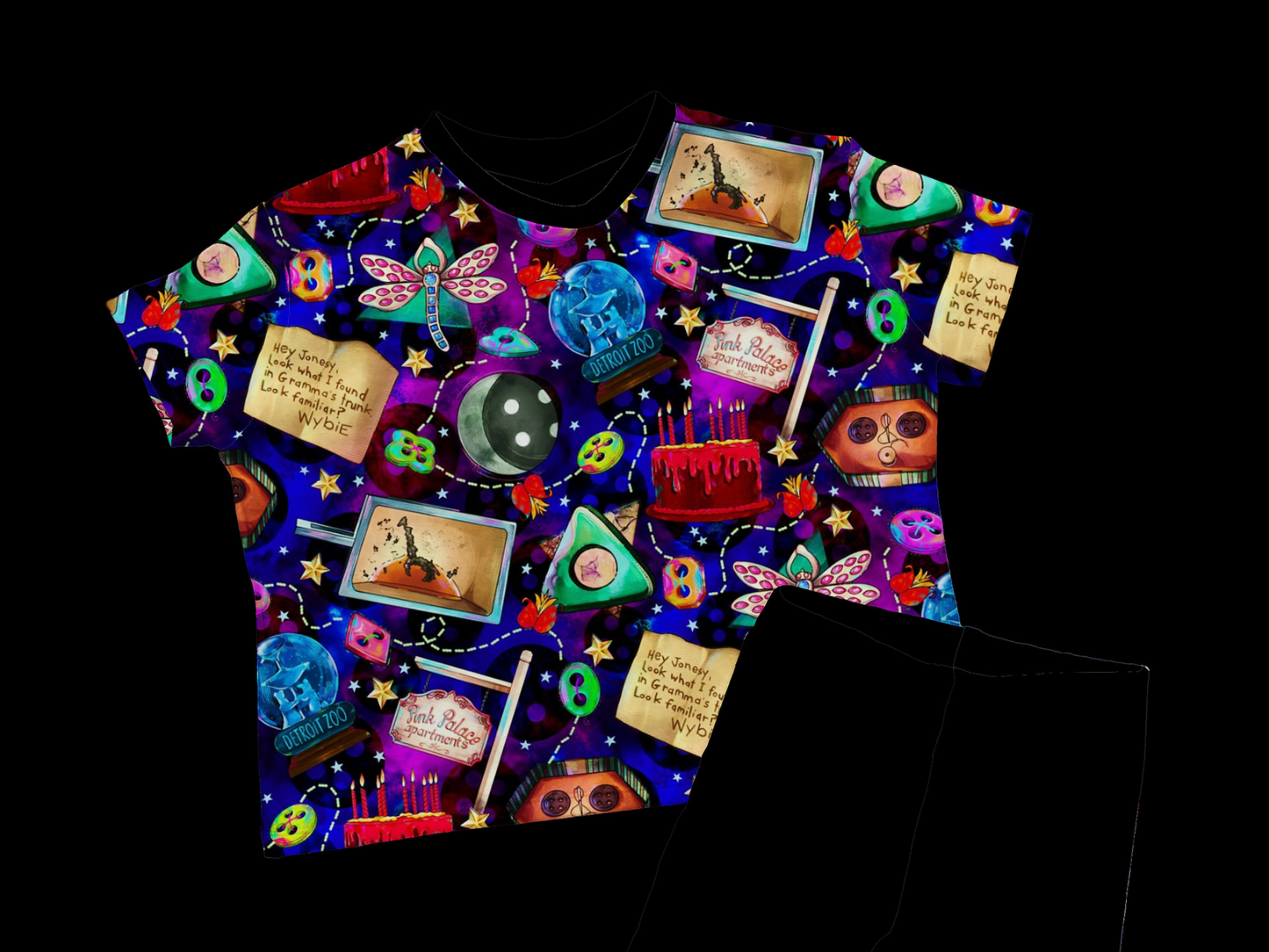 90s Spooky Button girl's favorite moments + kids and adults boxy tshirts! New vintage style!