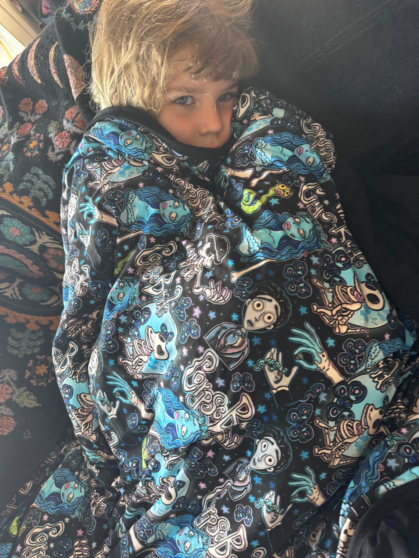 NEW Ready to Ship- Limited Edition Corpse Bridal Bamboo Quilted Blanket! Only 20 made!