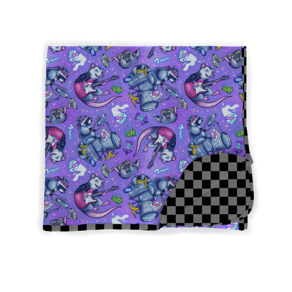 Ready to ship - Trash Metal and Friends Hipster Bamboo Blankets