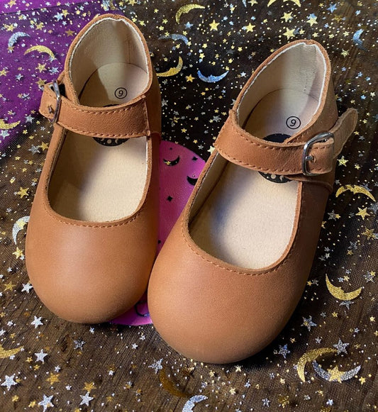 New Ready to Ship- Vintage Leather Fauna Mary Jane Flats!  Nubuck Leather + Whimsi!