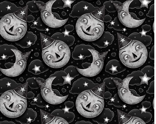 Ready to Ship - Witchy Christmas Present!  The Whimsical Deco Moons Witchy Bamboo Blanket- Vintage Celestial! Adult, Toddler, Bat Shaped
