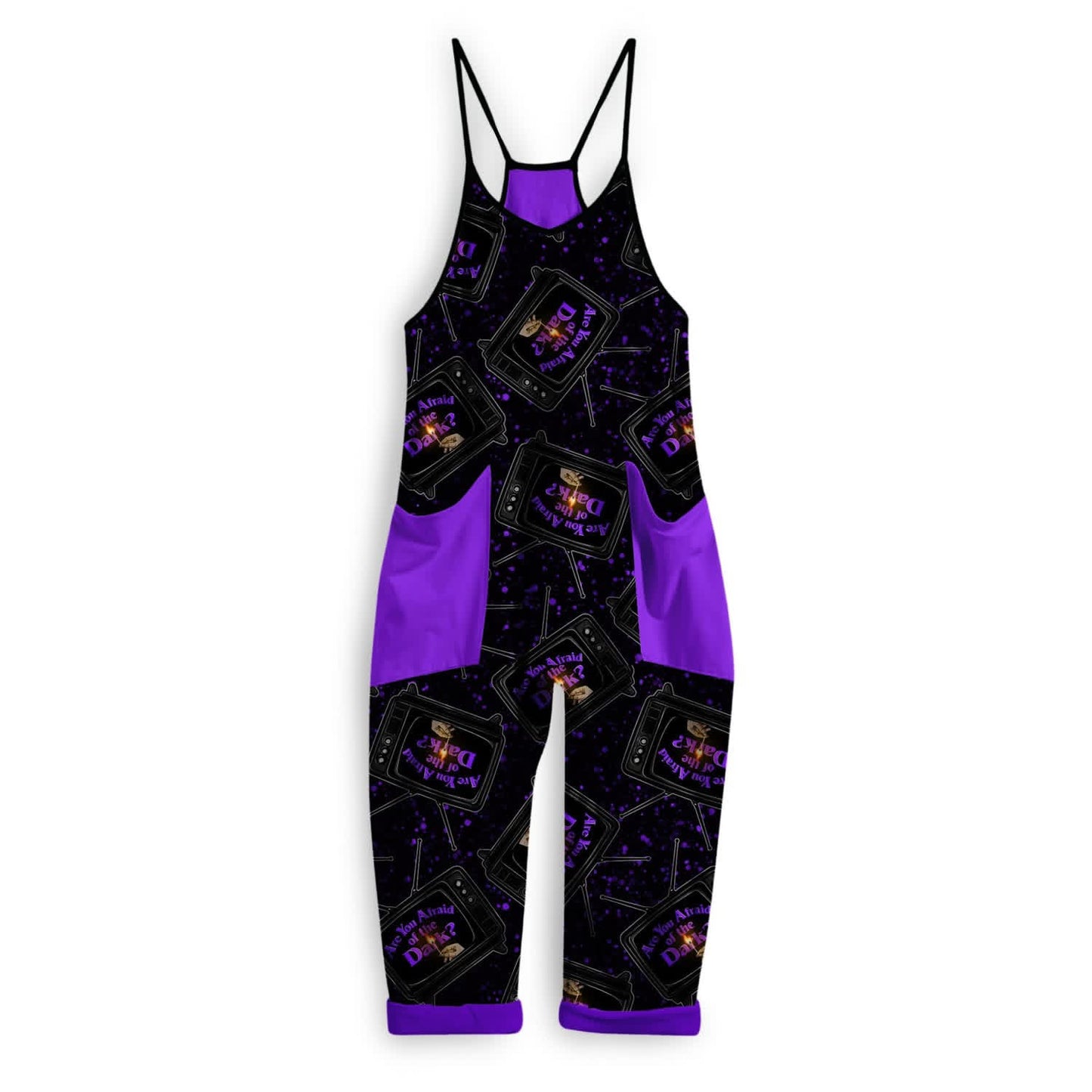 Kids+ Adult : Midnight Society Retro 90s Are you Afraid of the dark spooky ghoul bamboo overalls!