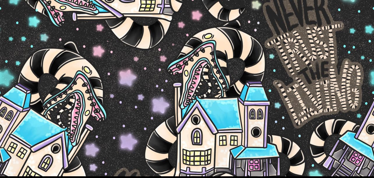 Ready to Ship-Halloween NEVER Trust the Living Sandworm + Spooky House Joggers!