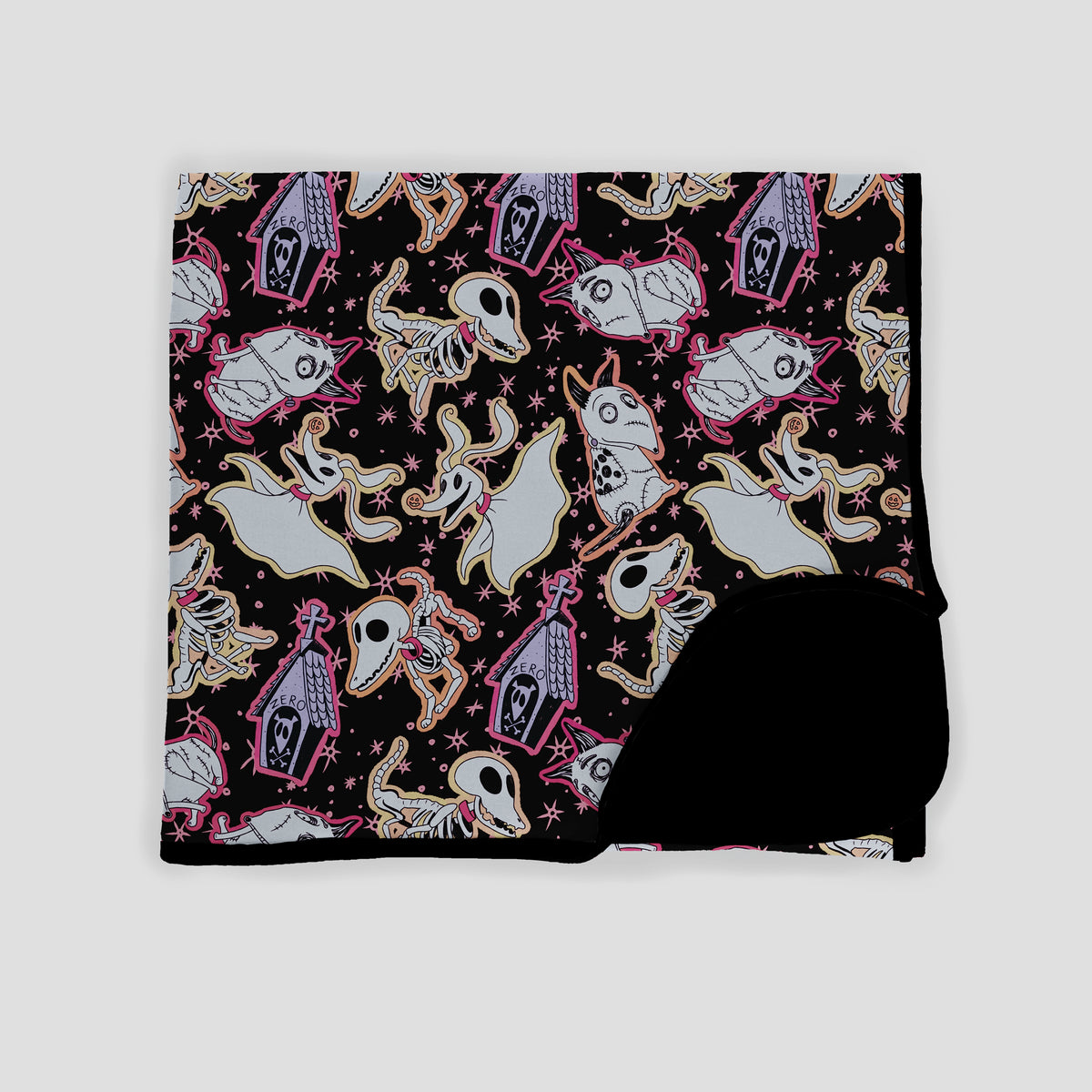 Ready to Ship! Bat Shaped Burton Besties! The Undead Sidekicks Pups Comfy and Cozy Bamboo Blanket!