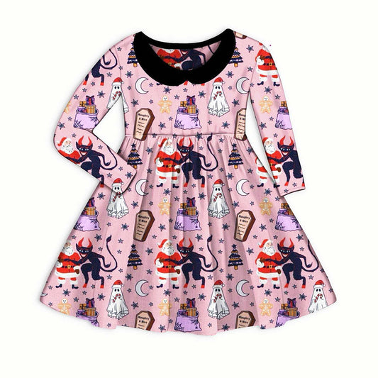 Ready to Ship --DEADSTOCK! Adult Plus Size Pink Krampus + Kringle Twirls!