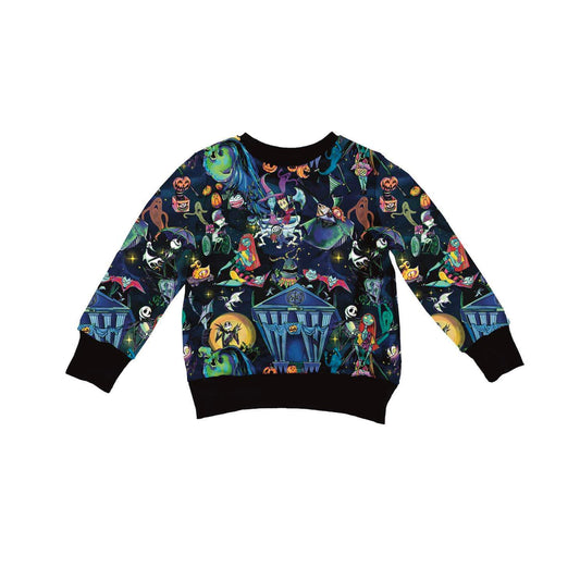 Ready to Ship--Kids Spooky Season Jack + Friends Nightmare Crew Pullover! Back to School!