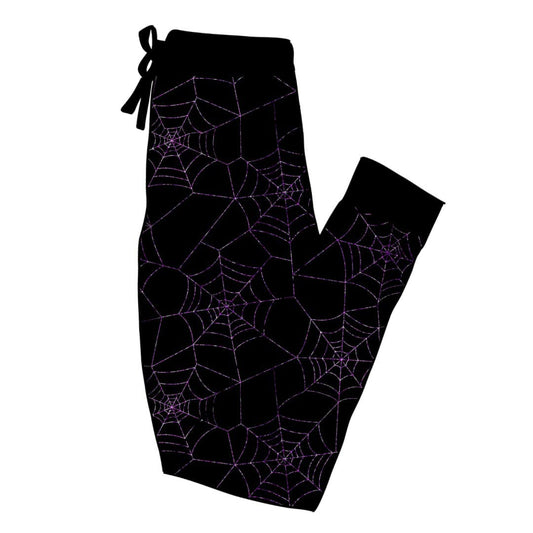 Ready to Ship-The Spooky Girl Purple Web ALT Basic Jogger!