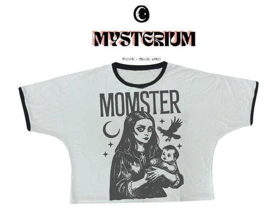 PREORDER- The MOMSTER ALT MOM Graphic BAMBOO Shirt! Oversized, Flowy! GOTH!