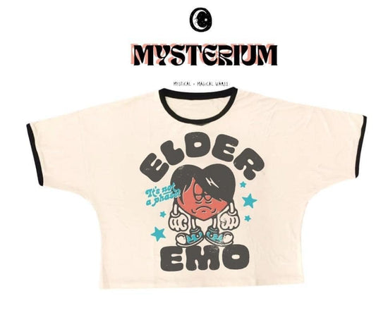 Ready to Ship- Elder Emo Boxy Bamboo Graphic Shirt!