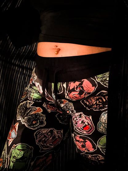 Adult-  Emotines MySpace or Yours traditional tattoo bamboo joggers! Yoga waist band, no slip! Comfy modern! Song lyrics+ elder millennial🖤