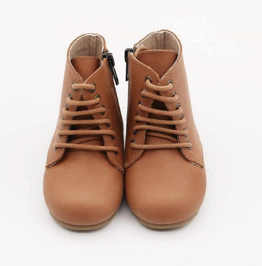 New Ready to Ship- Vintage Leather Fauna Nyx Boots. Nubuck Leather + Perfect all year!