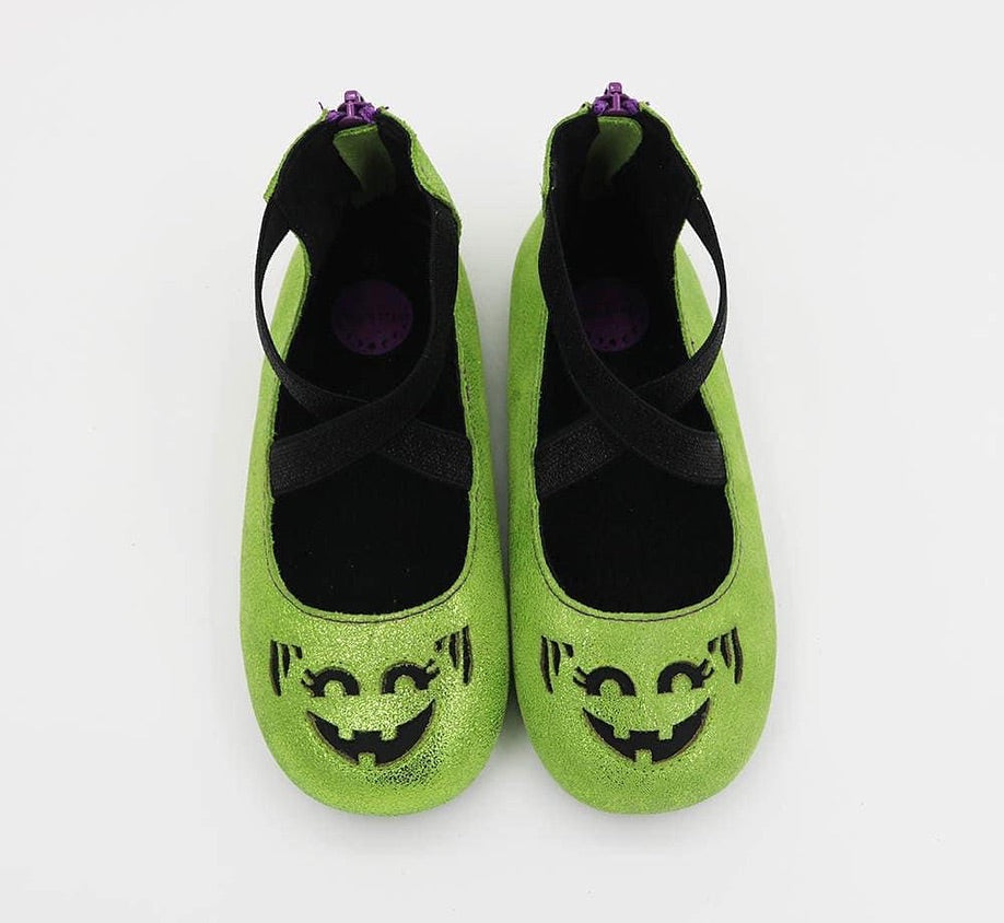 Ready to Ship! The McWitch Green 90s Boo Bucket Halloween Ballet Flats! Kids + Adult! Witchy Ghoul!