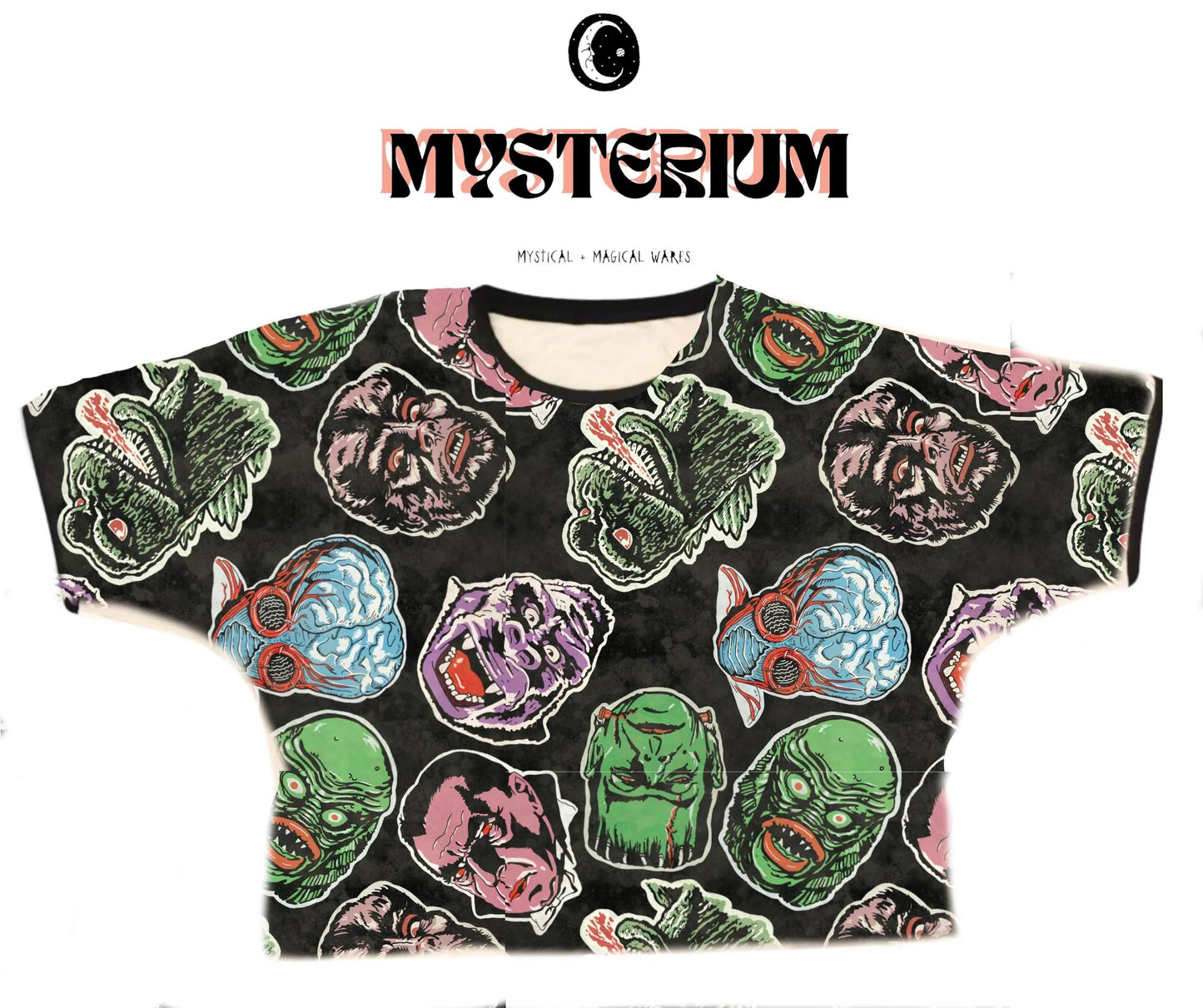 Ready to ship -Epic Monsters Halloween BambOO Boxy Shirt! Not cropped!