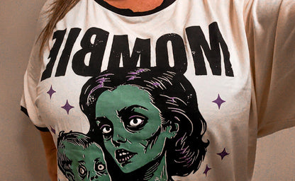PREORDER- The Mombie Bamboo Graphic Zombie Shirt! Oversized, Flowy!