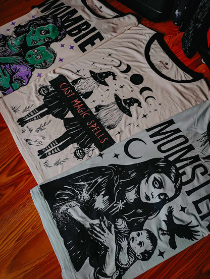 PREORDER- The Mombie Bamboo Graphic Zombie Shirt! Oversized, Flowy!