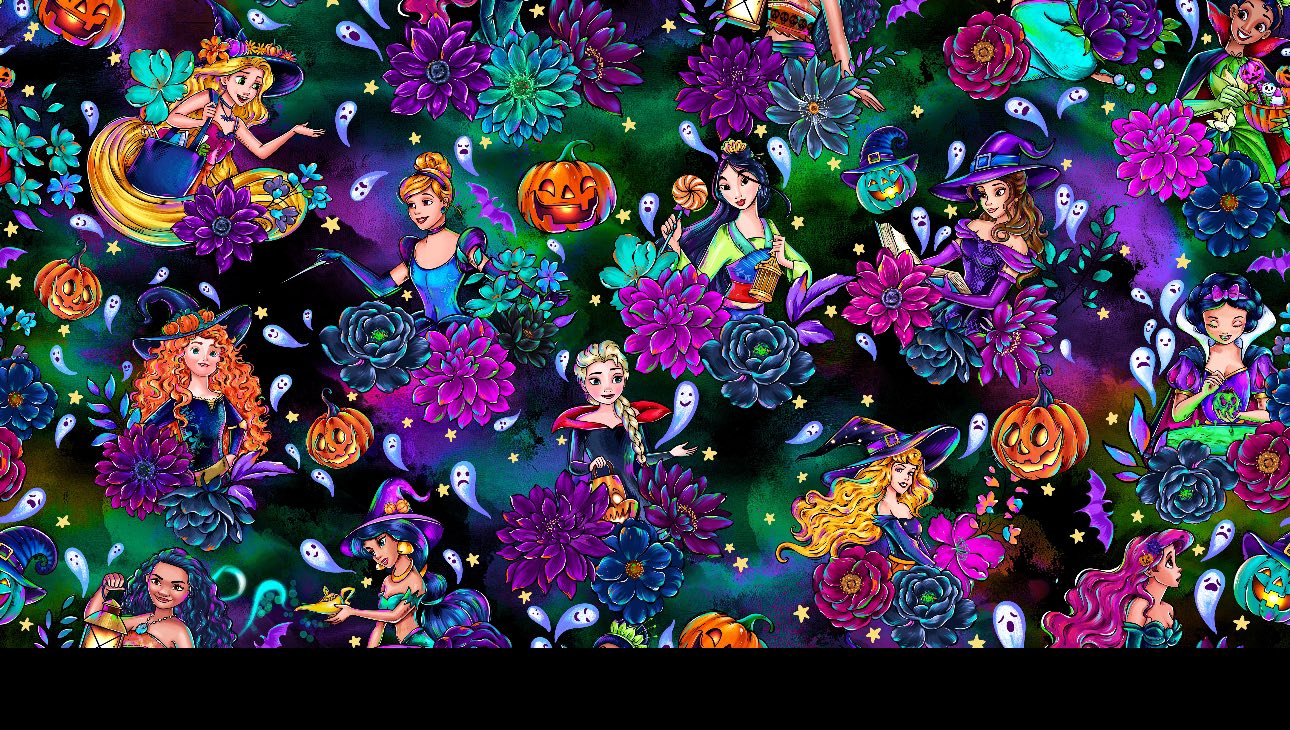 Ready to ship - The Most Magical of Princesses Spooky Floral Twirl Dress! Mouse Favs