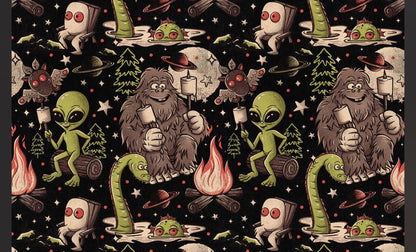 Ready to ship - New Jogger + Shirt Set! Bigfoot + Nessie Camping Cryptids Tshirt + Two Piece set!
