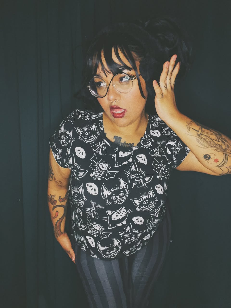 Adult-  Kpop demon hunter derp black + blue tiger adult modern joggers! Fav character! Derpyy