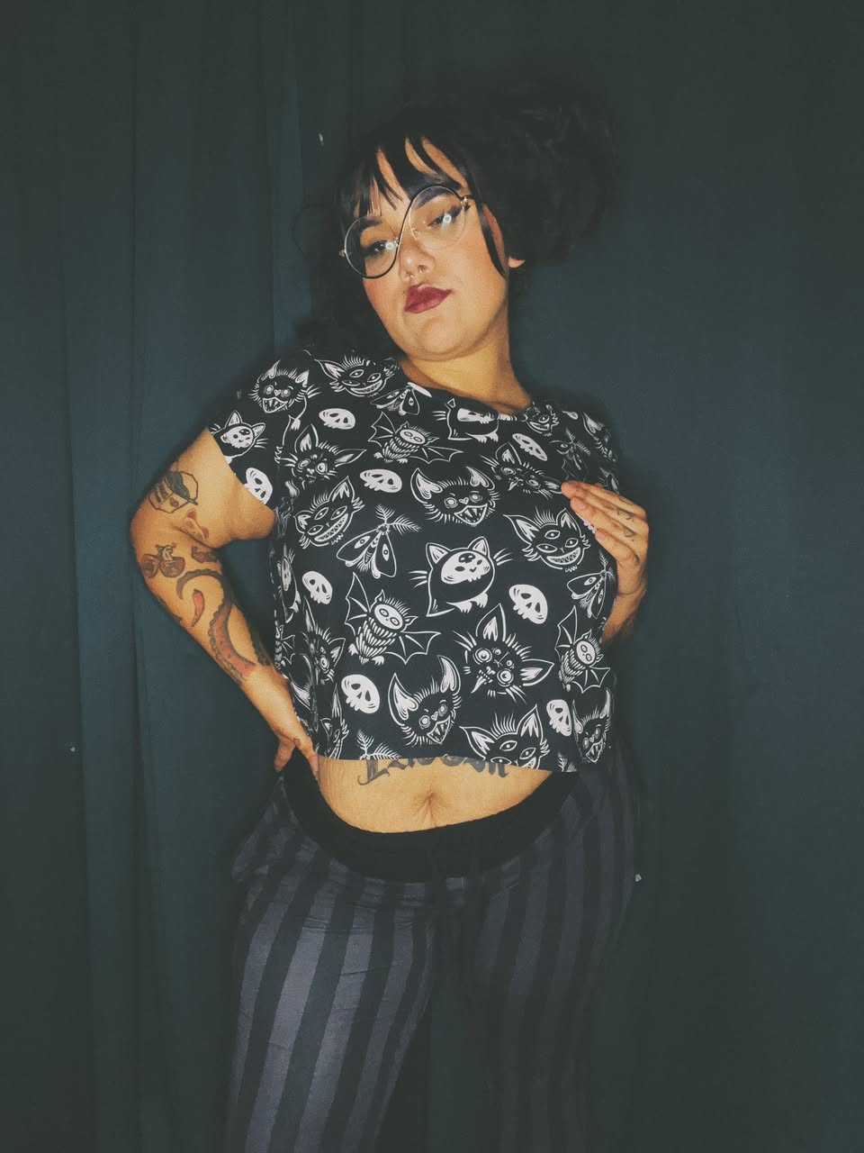 Adult-  Emotines MySpace or Yours traditional tattoo bamboo joggers! Yoga waist band, no slip! Comfy modern! Song lyrics+ elder millennial🖤