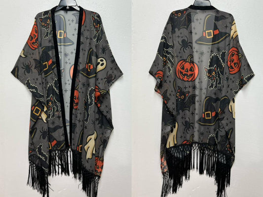 Kids + Adult Rune + Atlar Vintage Halloween Cats + Pumpkins Witchy Spellduster!