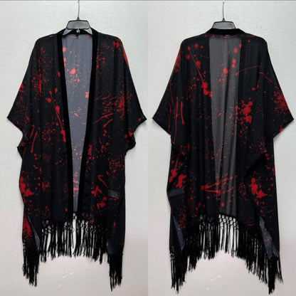 Kids + Adult Rune + Atlar Splatter Black and Red Goth + Horror Spellduster!