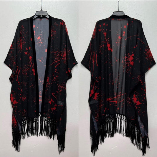 Kids + Adult Rune + Atlar Splatter Black and Red Goth + Horror Spellduster!