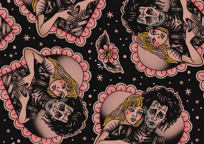 Scissorhand Kids + Adult BamBOO Boho Overalls! Coquette + Spooky Couple!  Edward + Kim!
