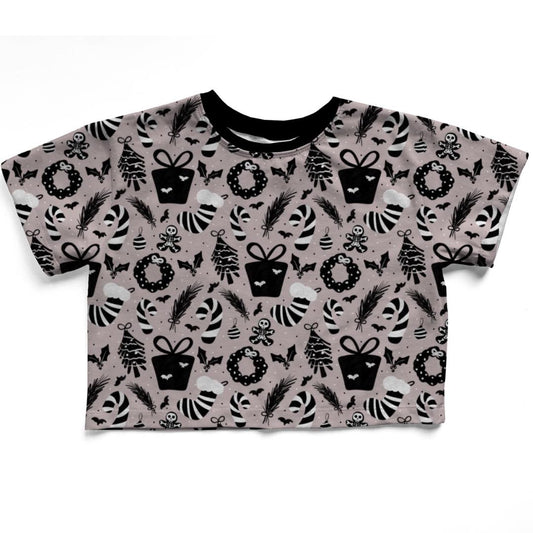 Creepmas Adult + Kids Boxy Shirt! Pair with Joggers for Family Set! Spooky Christmas! Bats + Gingerdead men