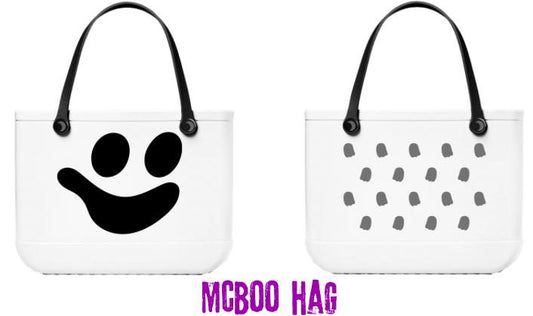 HALLOWEEN -Limited Edition McBOO Ghost 90s McDs Boo Bucket Hag Bag! Vintage Halloween! 2 Sizes! Crossbody Strap