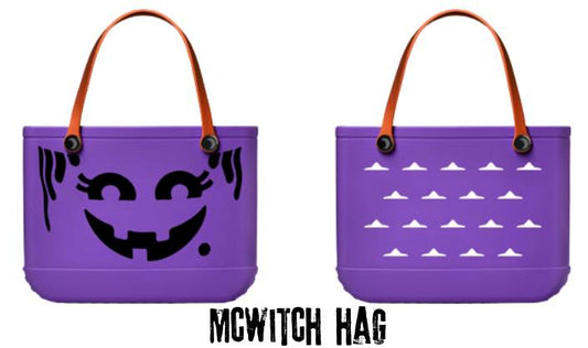 HALLOWEEN -Limited Edition McWITCH Purple 90s McDs Boo Bucket Hag Bag! Vintage Witch! Crossbody Strap!