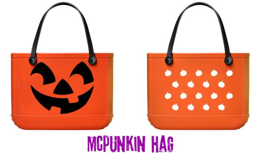 CHRISTMAS Limited Edition McHAG McPUNKIN 90s McDs Boo Bucket Hag Bag! Vintage Halloween! 2 Sizes! Crossbody Strap