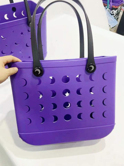 HALLOWEEN! Limited Edition NightSky + Moonphases Purple Hag Bag! Witchy + Magical!  Crossbody Strap!