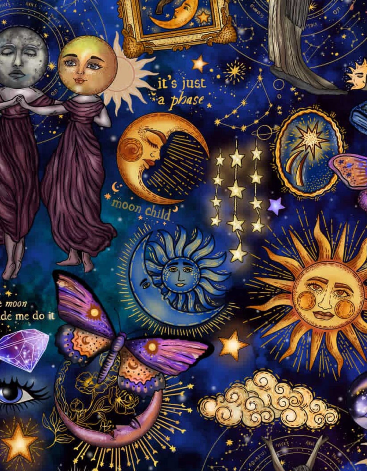 Ready to Ship! Kids  1990s Whimsigoth Cosmos BamBOO Celestial + Magical Cosmos Twirl
