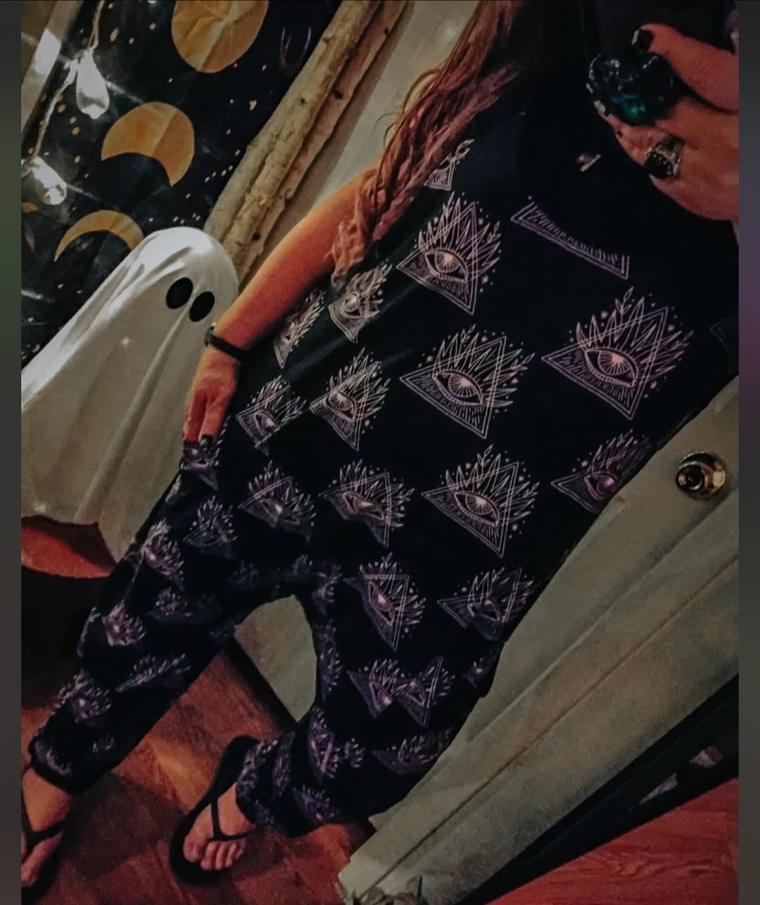 Ready to ship - Adult The Camping Forest Cryptids Overalls! Bigfoot, Nessie!