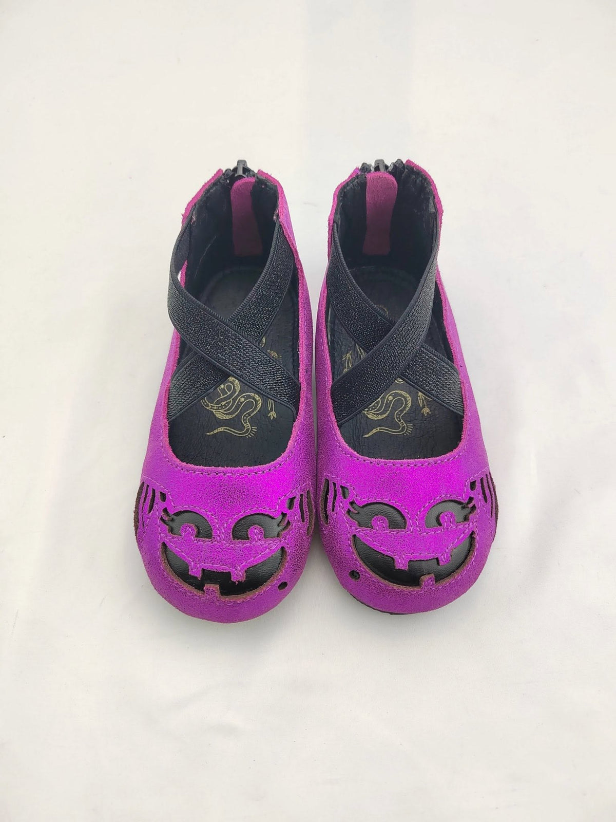 Ready to Ship! The McWitchy PURPLE shimmer Boo Bucket Halloween Ballet Flats! Kids + Adult! Spooky Ghoul!
