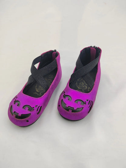 Ready to Ship! The McWitchy PURPLE shimmer Boo Bucket Halloween Ballet Flats! Kids + Adult! Spooky Ghoul!